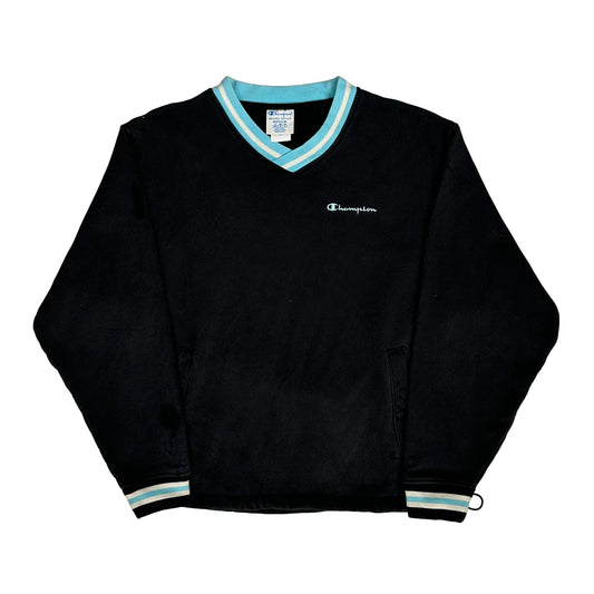 Vintage Reverse Weave Champion Sweatshirt - Medium Black Cotton