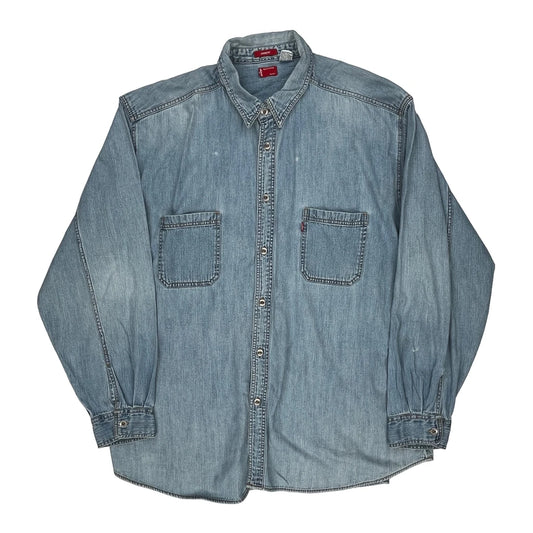 Levis Denim Shirt - 2XL Light Wash Cotton