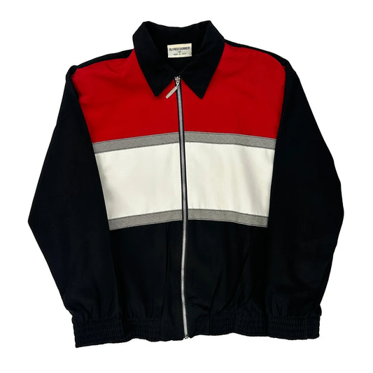 Made In USa Alfred Dunner Striped Shell Jacket - Medium Block Colour Polyester