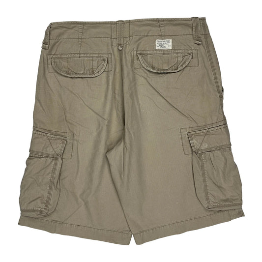 Vintage Polo By Ralph Lauren Cargo Shorts - 36W 11L Khaki Cotton
