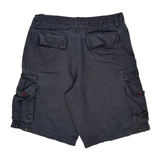Lee Cargo Shorts - 33W 12L Grey Cotton
