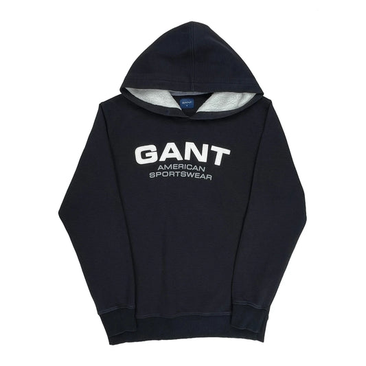 Gant Spellout Hoodie - Medium Navy Cotton