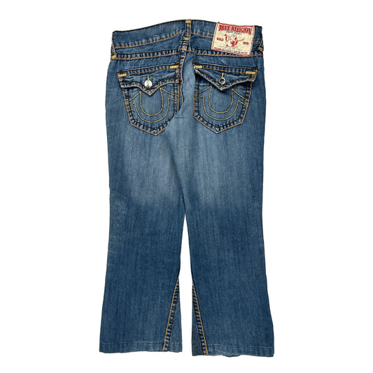 True Religion Boot Cut Jeans - 36W US 8 Blue Cotton