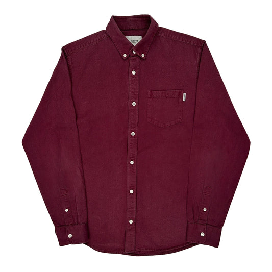 Carhartt Shirt - Medium Burgundy Cotton