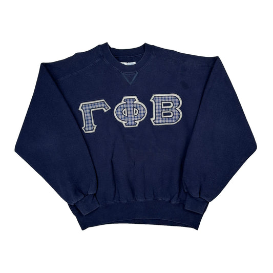 Made In USA Russell Athletic College Sweatshirt - XL Navy Cotton