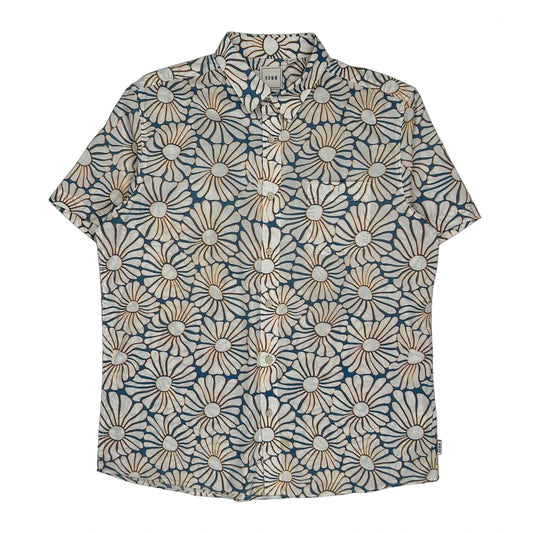 Rowm Floral Short Sleeve Shirt - Large Multicoloured Cotton