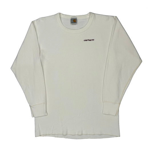 Carhartt Tall Long Sleeve T-Shirt - XL Cream Cotton