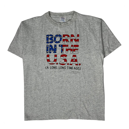 Patriotic Unbranded Graphic T-Shirt - Large Grey Cotton Blend