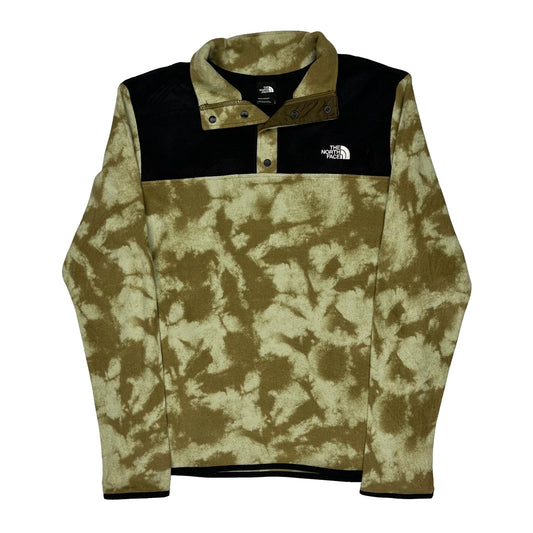 The North Face Tie-Dye Fleece - Large Khaki Polyester