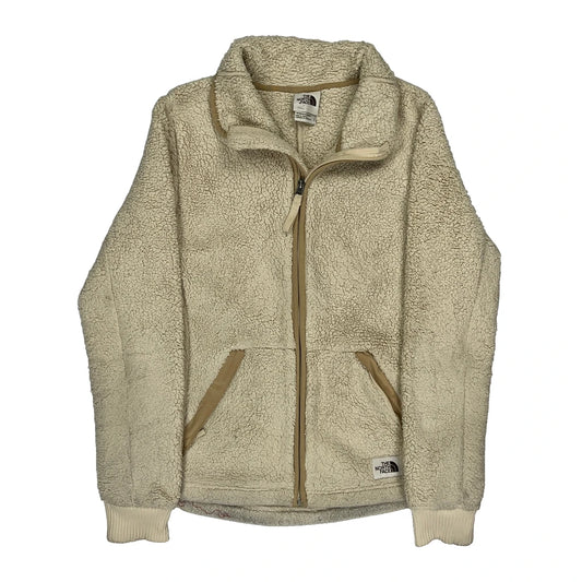 The North Face Fleece Jacket - Small Cream Polyester