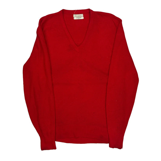 Christian Dior Jumper - XL Red Acrylic