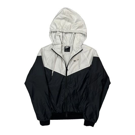 Nike Windbreaker - Small Black & White Polyester