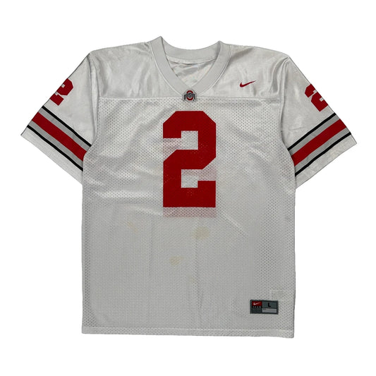 Ohio State Nike Football Jersey - Small White Polyester