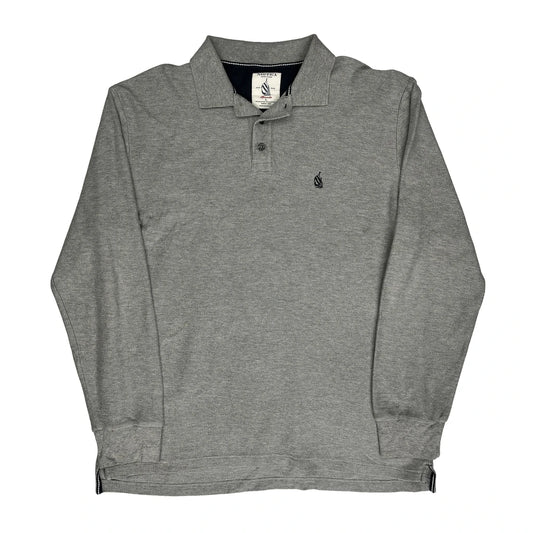 Nautica Polo Shirt - Large Grey Cotton