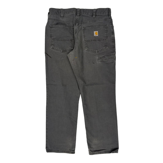 Carhartt Carpenter Trousers - 32W 28L Grey Cotton