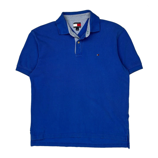 Tommy Hilfiger Polo Shirt - Medium Blue Cotton
