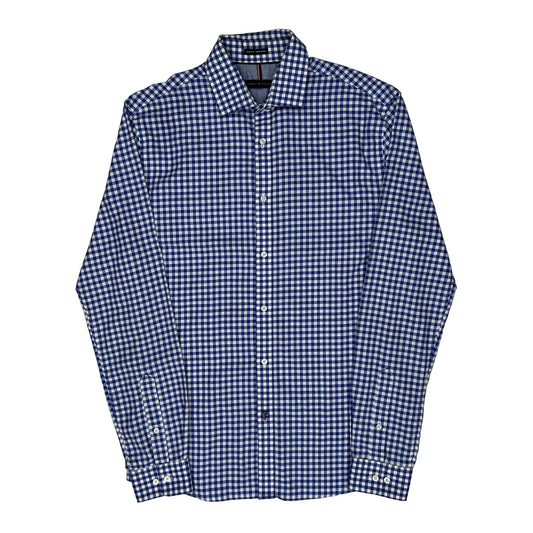 Tommy Hilfiger Checked Shirt - Medium Blue Cotton