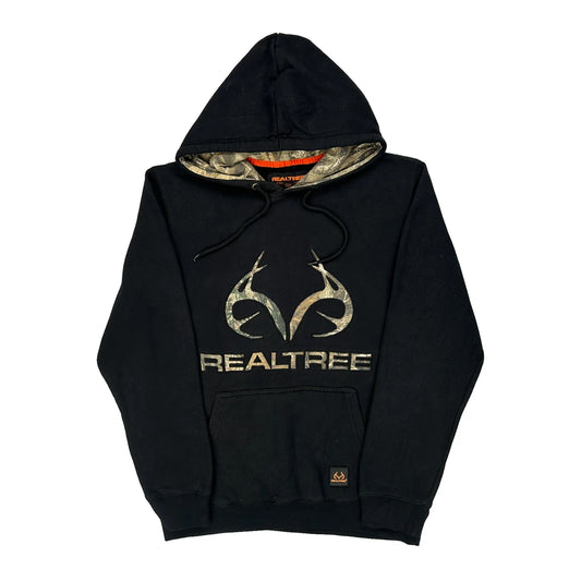 Realtree Camo Hoodie - Small Black Cotton