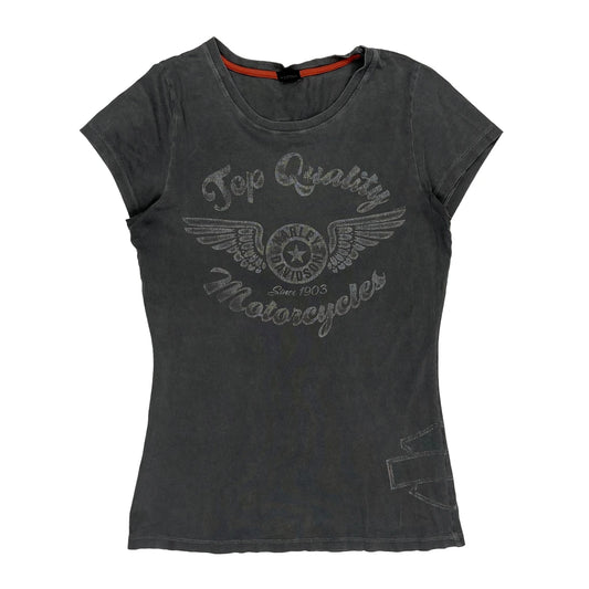 Motorcycles Harley Davidson Graphic T-Shirt - XS Grey Cotton