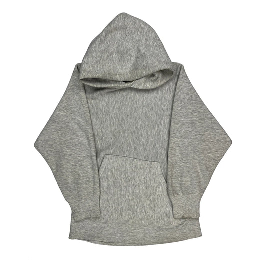 80S Made In USA Champion Hoodie - Small Gray Cotton Blend