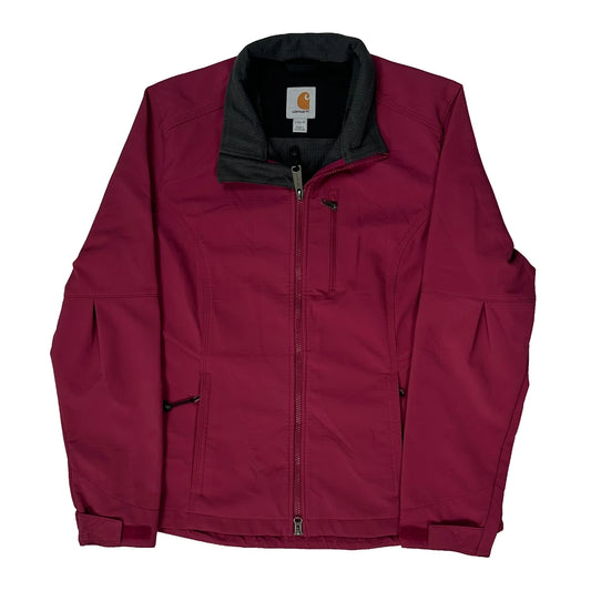 Carhartt Shell Jacket - Large Burgundy Polyester