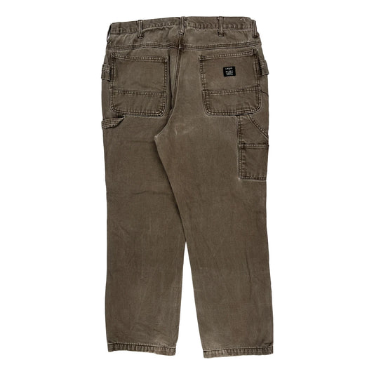 Unbranded Carpenter Trousers - 36W 30L Brown Cotton