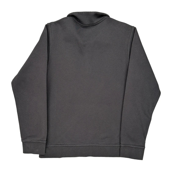 Nike 1/4 Zip - Small Grey Cotton Blend