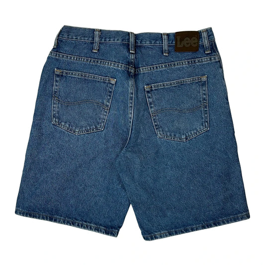 Lee Denim Shorts - 32W 10L Blue Denim