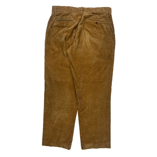 Polo By Ralph Lauren Cord Trousers - 33″ Waist Brown Cotton