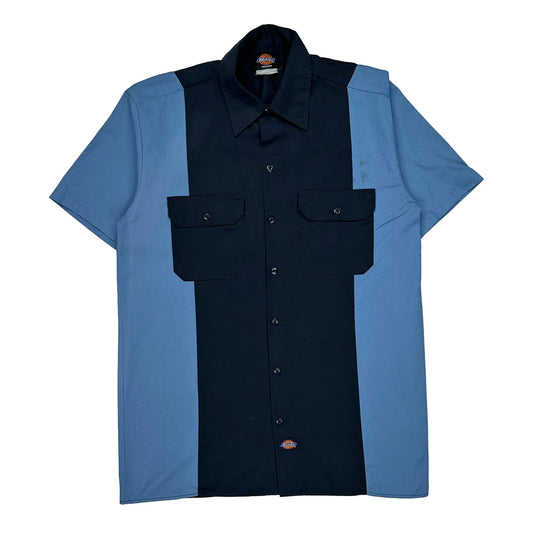 Dickies Short Sleeve Shirt - Medium Blue Cotton