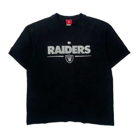 Raiders Nfl T-Shirt - Large Black Cotton