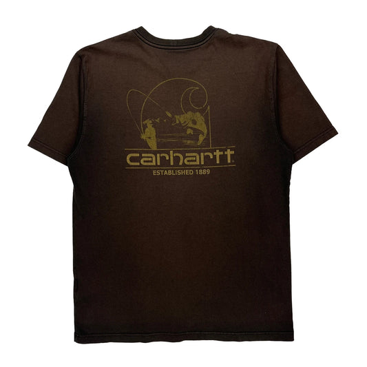 Carhartt Graphic T-Shirt - Medium Brown Cotton