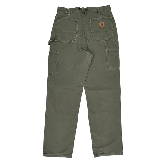 Carhartt Carpenter Trousers - 32W 34L Green Cotton
