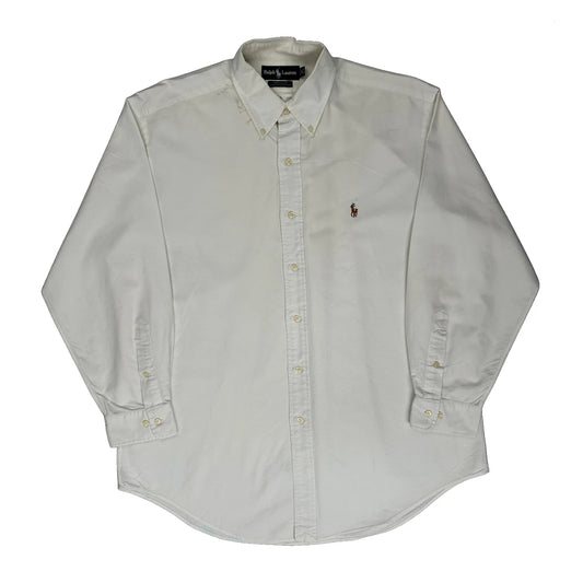 Yarmouth Ralph Lauren Shirt - Large Cream Cotton