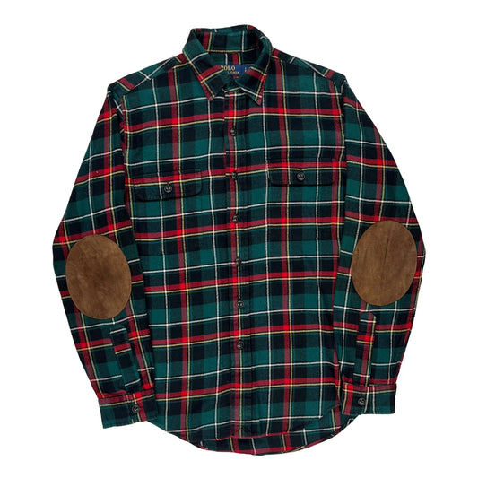 Ralph Lauren Checked Flannel Shirt - Small Multicoloured Cotton
