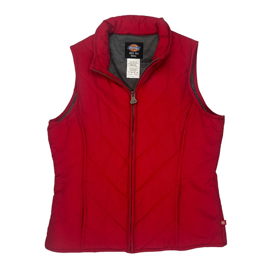 Vintage Dickies Vest - Small Red Nylon