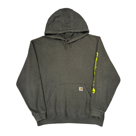 Vintage Carhartt Hoodie - XL Grey Cotton