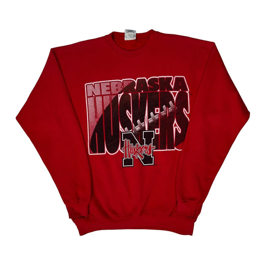 Nebraska Cornhuskers Santee College Sweatshirt - Large Red Cotton Blend