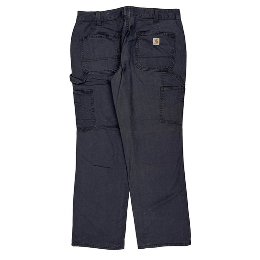 Carhartt Carpenter Trousers - 34W 30L Black Cotton Blend
