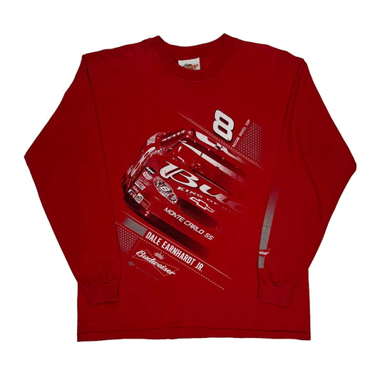Dale Earnhardt Jr. Winners Circle Nascar Long Sleeve T-Shirt - Medium Red Cotton
