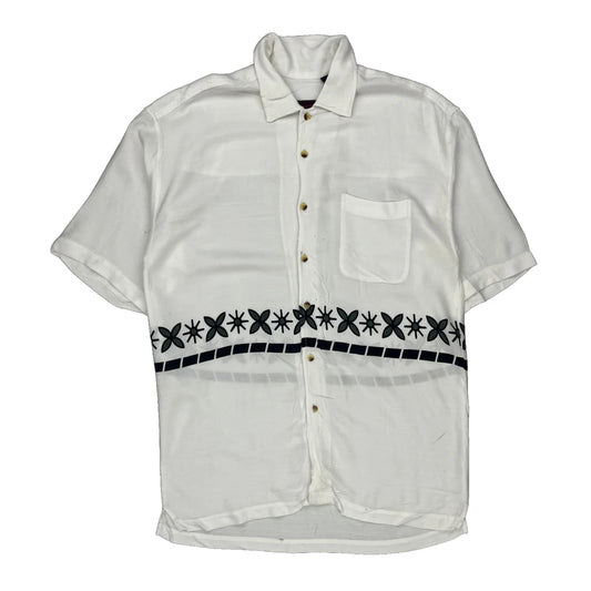 Jack Hollywood Short Sleeve Shirt - XL White Viscose
