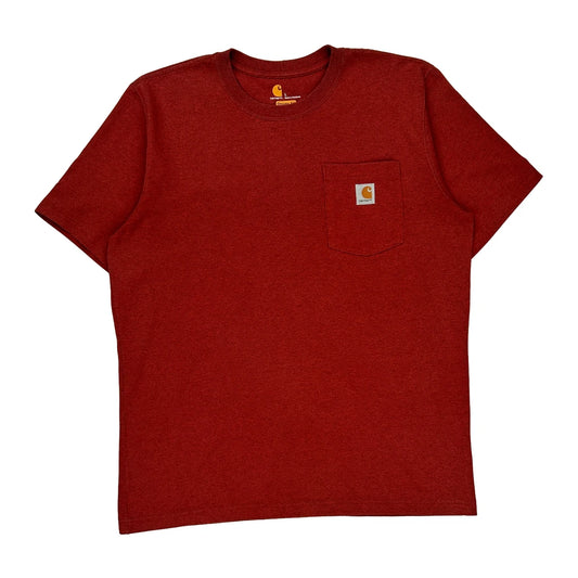 Rugged Workwear Carhartt T-Shirt - Large Red Cotton