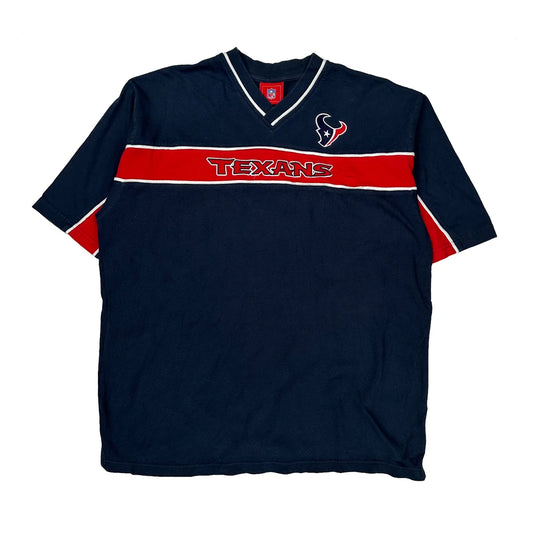 Texans Nfl Football Shirt - Large Navy Cotton