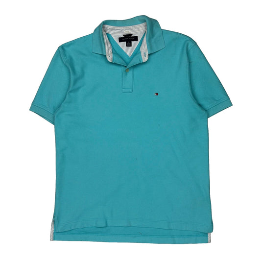 Tommy Hilfiger Polo Shirt - Medium Blue Cotton
