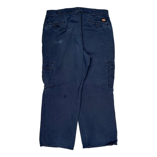 Dickies Cargo Pants - 34W 29L Blue Cotton