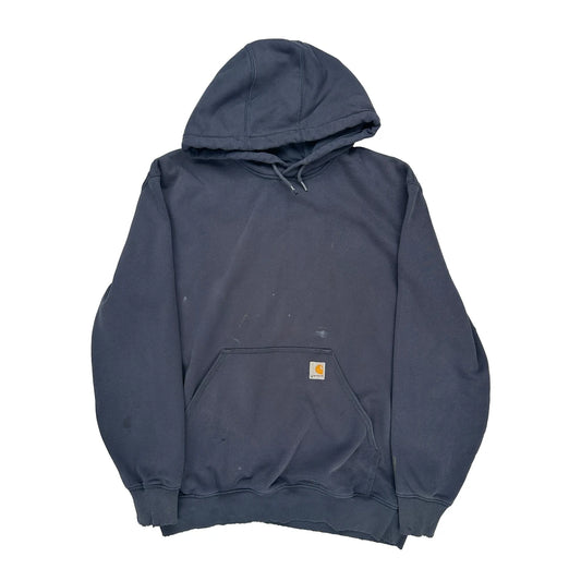 Carhartt Hoodie - Large Navy Cotton