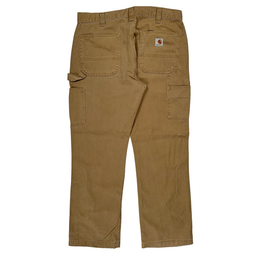 Carhartt Carpenter Trousers - 34W 30L Brown Cotton