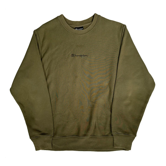 Reverse Weave Champion Sweatshirt - Medium Green Cotton