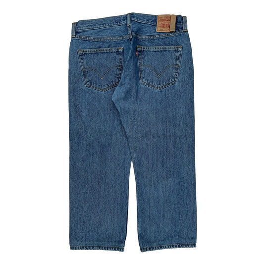 501 Levis Jeans - 35W 26L Blue Cotton