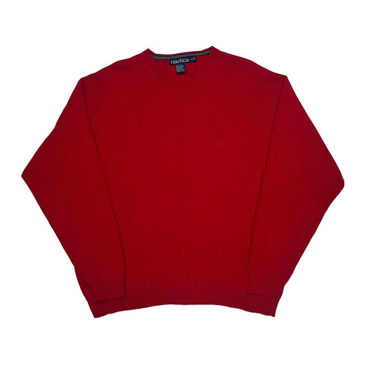 Nautica Jumper - Large Red Cotton